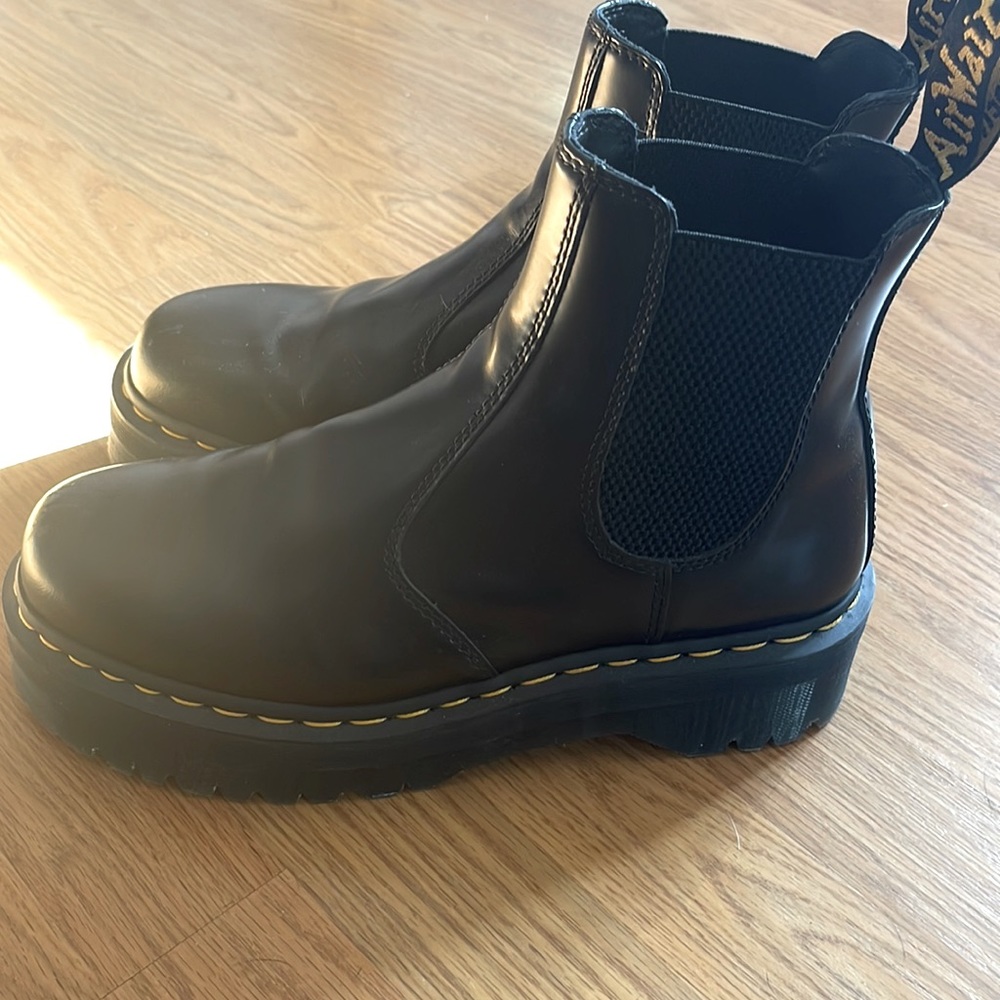 lightly worn slip on platform Doc Marten boots size 10 womens